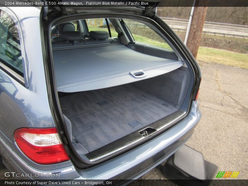 Platinum Blue Metallic / Pacific Blue 2004 Mercedes-Benz E 500 4Matic Wagon