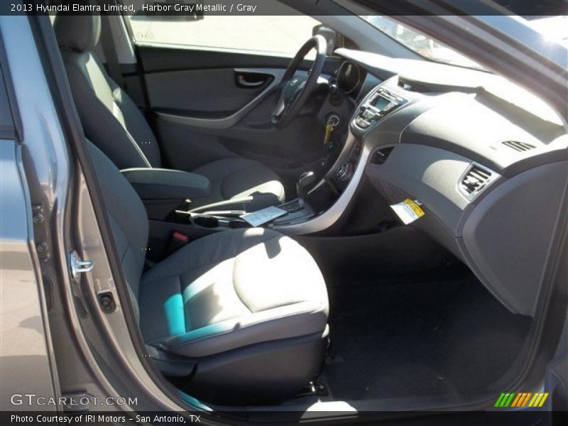 Harbor Gray Metallic / Gray 2013 Hyundai Elantra Limited
