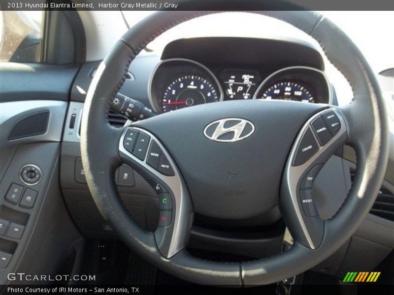 Harbor Gray Metallic / Gray 2013 Hyundai Elantra Limited