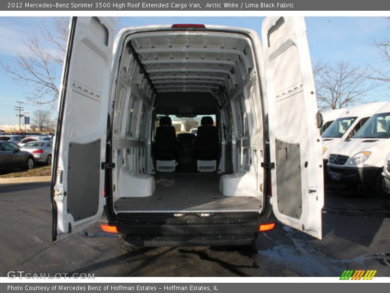 Arctic White / Lima Black Fabric 2012 Mercedes-Benz Sprinter 3500 High Roof Extended Cargo Van