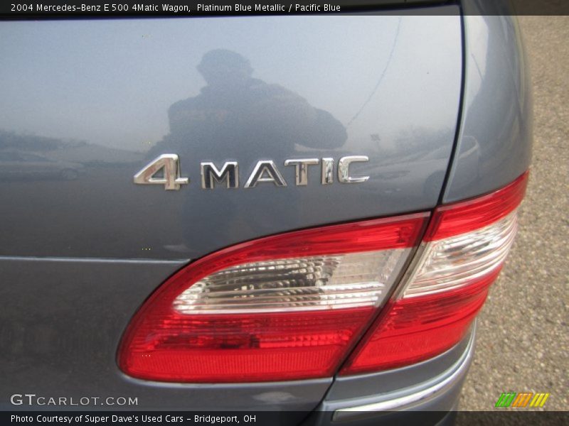 Platinum Blue Metallic / Pacific Blue 2004 Mercedes-Benz E 500 4Matic Wagon
