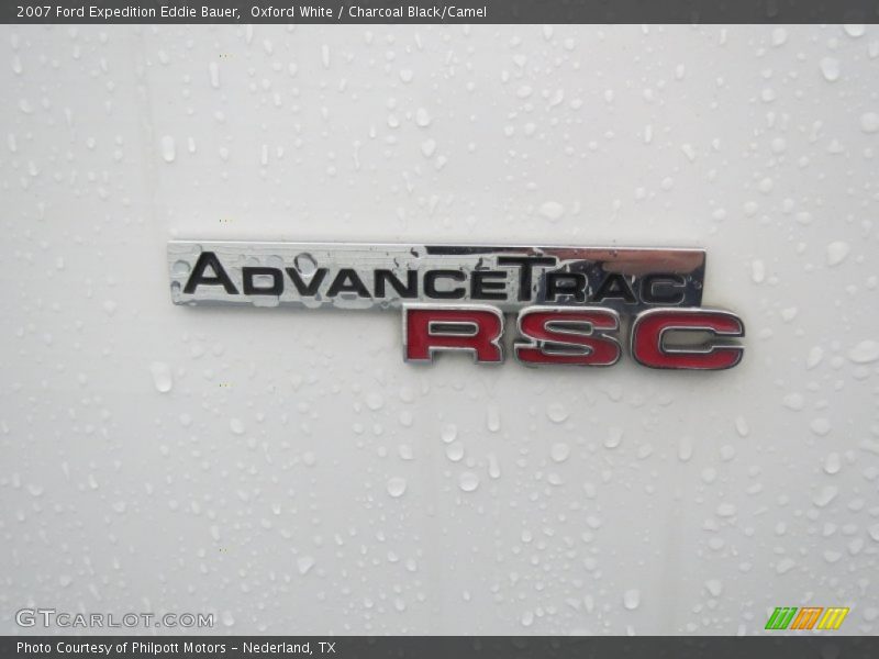 Oxford White / Charcoal Black/Camel 2007 Ford Expedition Eddie Bauer