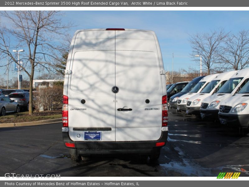 Arctic White / Lima Black Fabric 2012 Mercedes-Benz Sprinter 3500 High Roof Extended Cargo Van