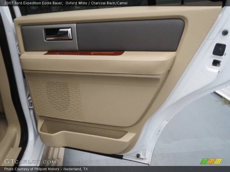 Oxford White / Charcoal Black/Camel 2007 Ford Expedition Eddie Bauer