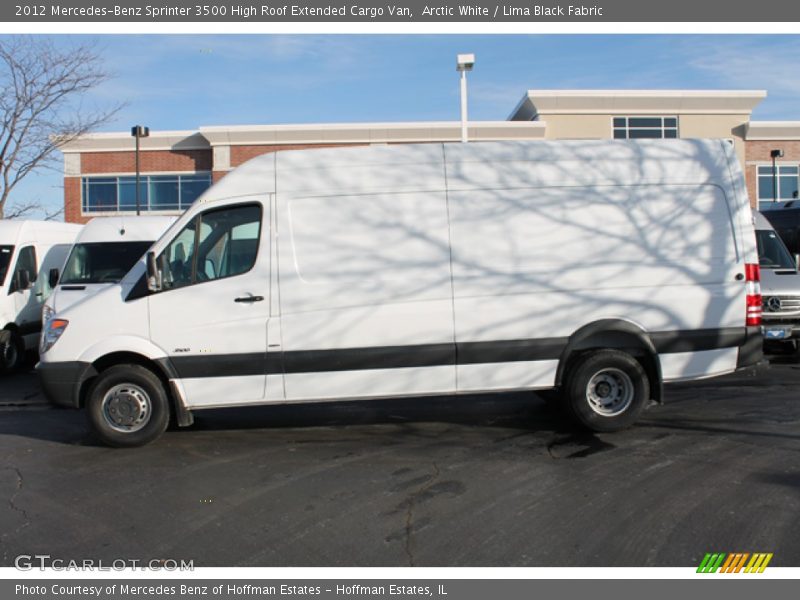 Arctic White / Lima Black Fabric 2012 Mercedes-Benz Sprinter 3500 High Roof Extended Cargo Van
