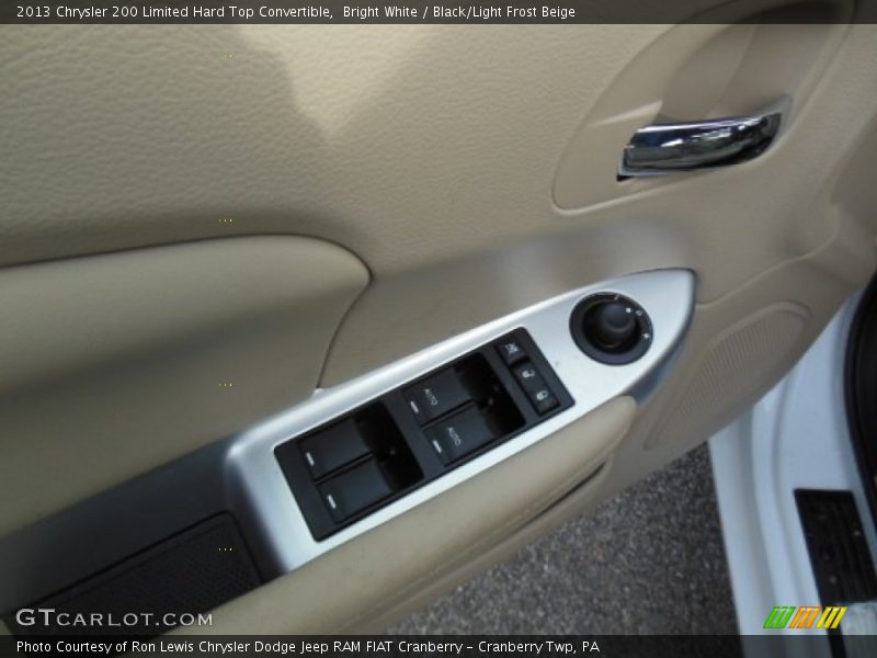 Bright White / Black/Light Frost Beige 2013 Chrysler 200 Limited Hard Top Convertible