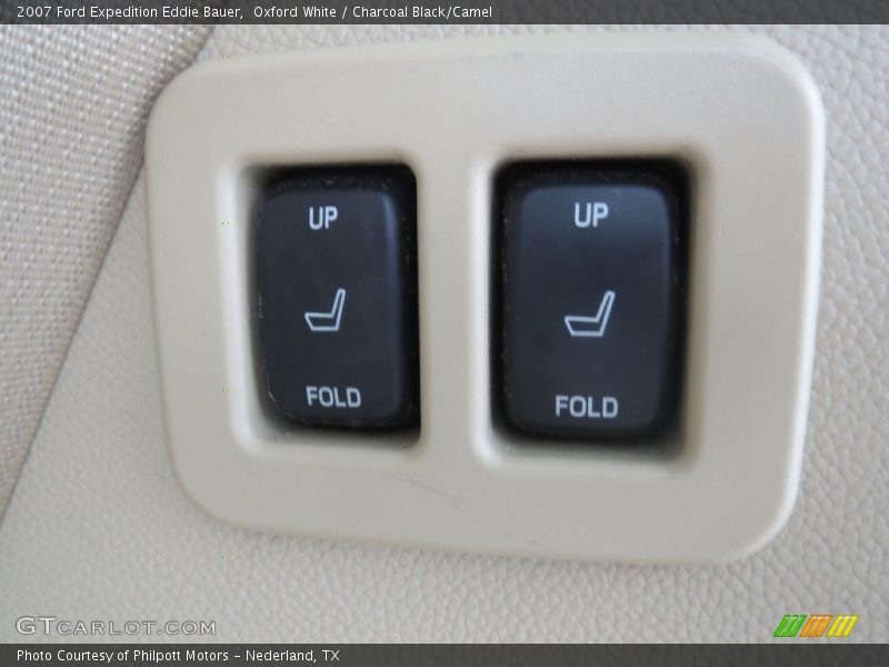 Oxford White / Charcoal Black/Camel 2007 Ford Expedition Eddie Bauer