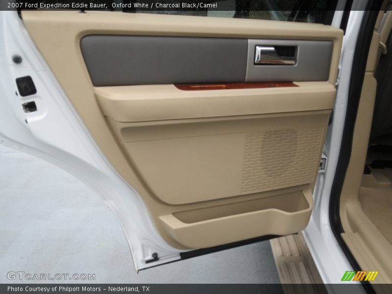 Oxford White / Charcoal Black/Camel 2007 Ford Expedition Eddie Bauer