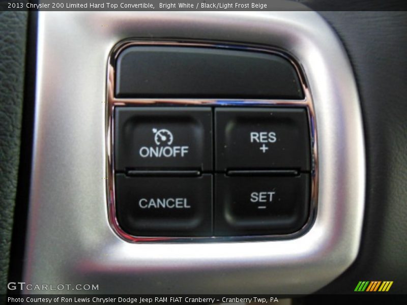 Bright White / Black/Light Frost Beige 2013 Chrysler 200 Limited Hard Top Convertible