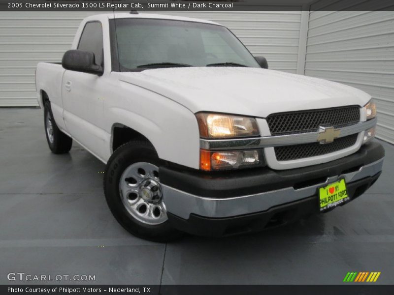 Summit White / Dark Charcoal 2005 Chevrolet Silverado 1500 LS Regular Cab