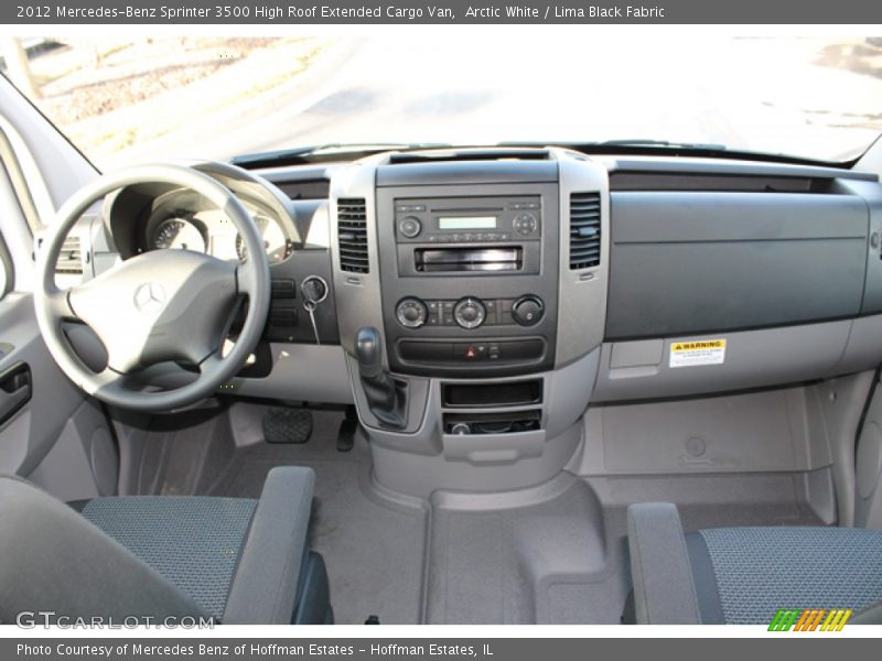 Arctic White / Lima Black Fabric 2012 Mercedes-Benz Sprinter 3500 High Roof Extended Cargo Van
