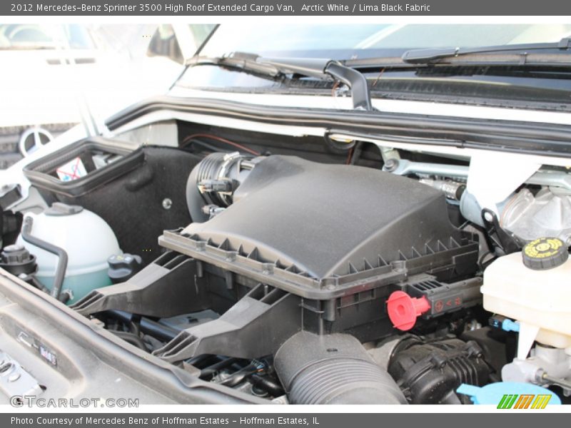 Arctic White / Lima Black Fabric 2012 Mercedes-Benz Sprinter 3500 High Roof Extended Cargo Van