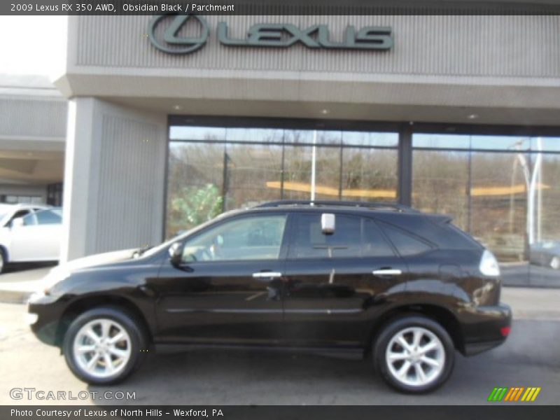 Obsidian Black / Parchment 2009 Lexus RX 350 AWD