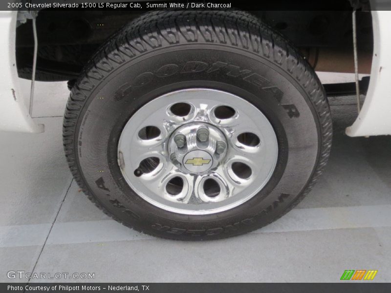 Summit White / Dark Charcoal 2005 Chevrolet Silverado 1500 LS Regular Cab