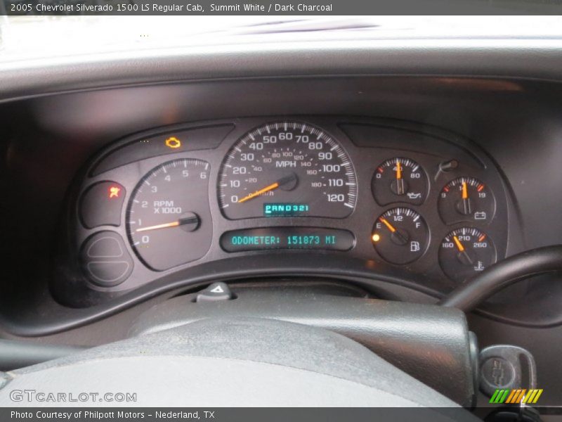 Summit White / Dark Charcoal 2005 Chevrolet Silverado 1500 LS Regular Cab