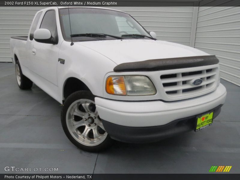 Oxford White / Medium Graphite 2002 Ford F150 XL SuperCab