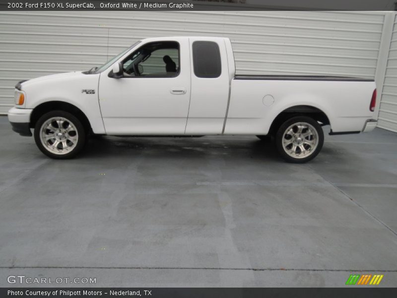 Oxford White / Medium Graphite 2002 Ford F150 XL SuperCab
