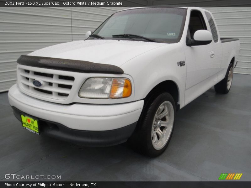 Oxford White / Medium Graphite 2002 Ford F150 XL SuperCab