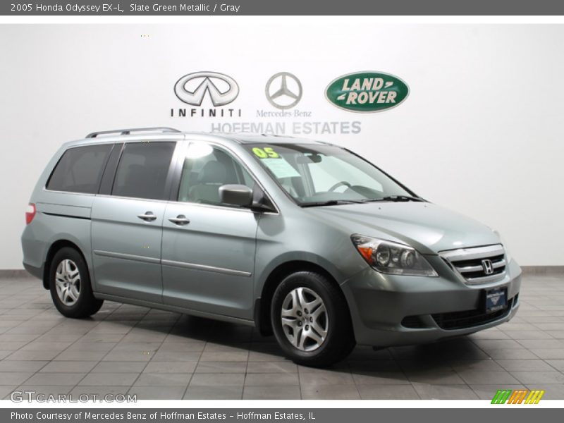 Slate Green Metallic / Gray 2005 Honda Odyssey EX-L