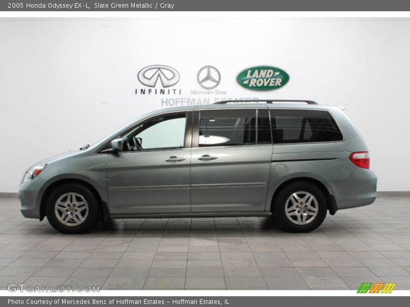 Slate Green Metallic / Gray 2005 Honda Odyssey EX-L