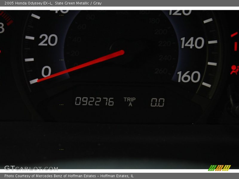 Slate Green Metallic / Gray 2005 Honda Odyssey EX-L