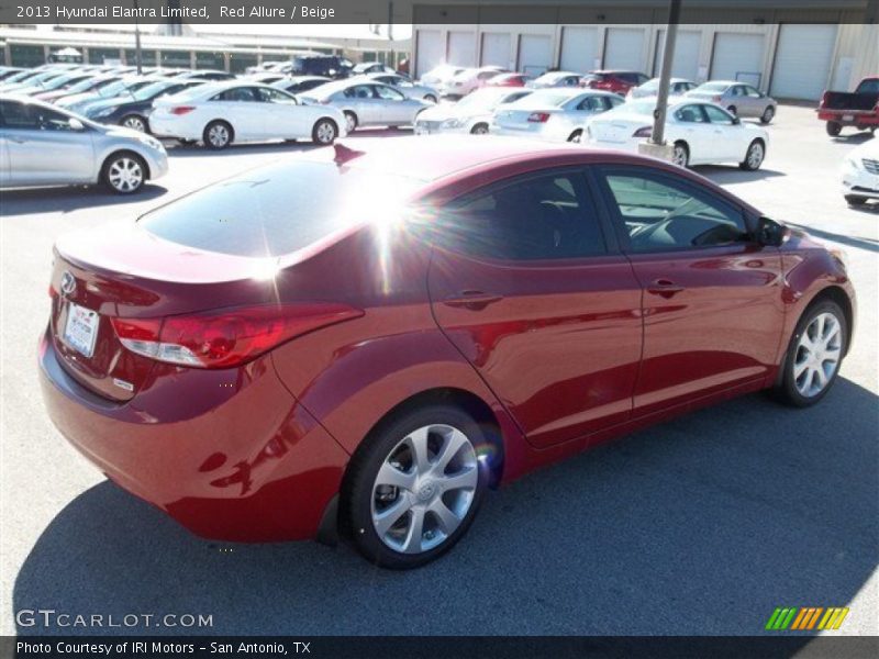 Red Allure / Beige 2013 Hyundai Elantra Limited