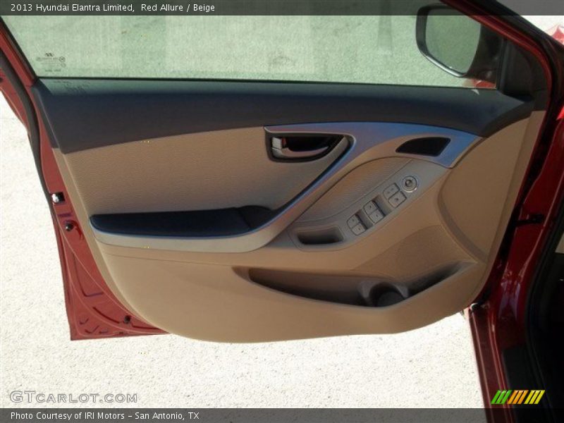 Red Allure / Beige 2013 Hyundai Elantra Limited