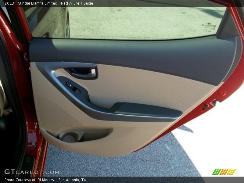 Red Allure / Beige 2013 Hyundai Elantra Limited