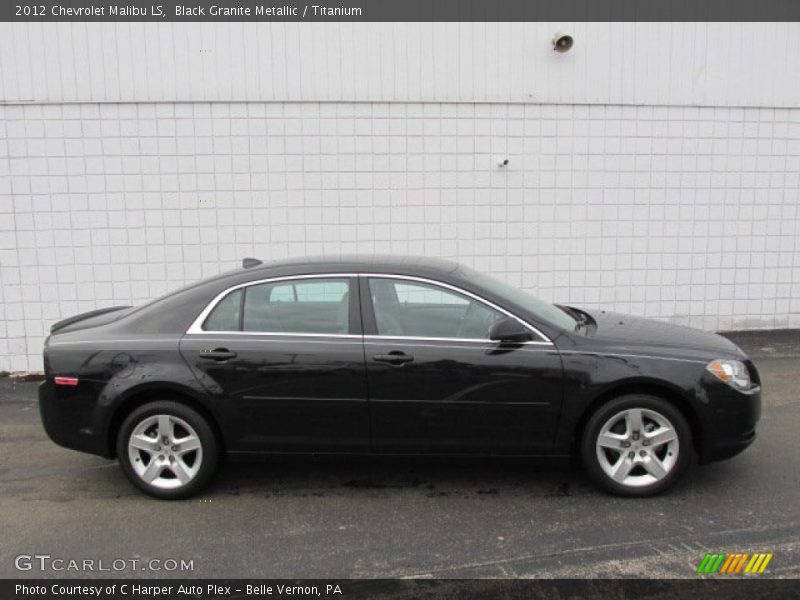 Black Granite Metallic / Titanium 2012 Chevrolet Malibu LS