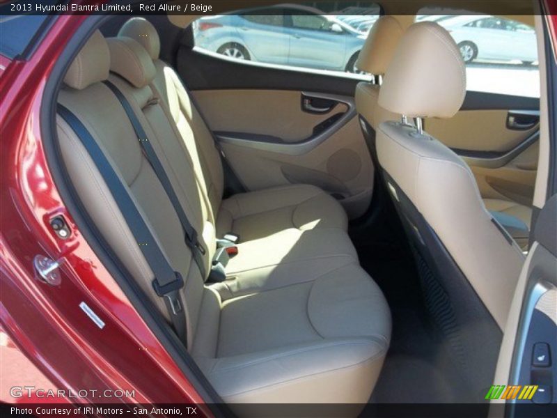 Red Allure / Beige 2013 Hyundai Elantra Limited