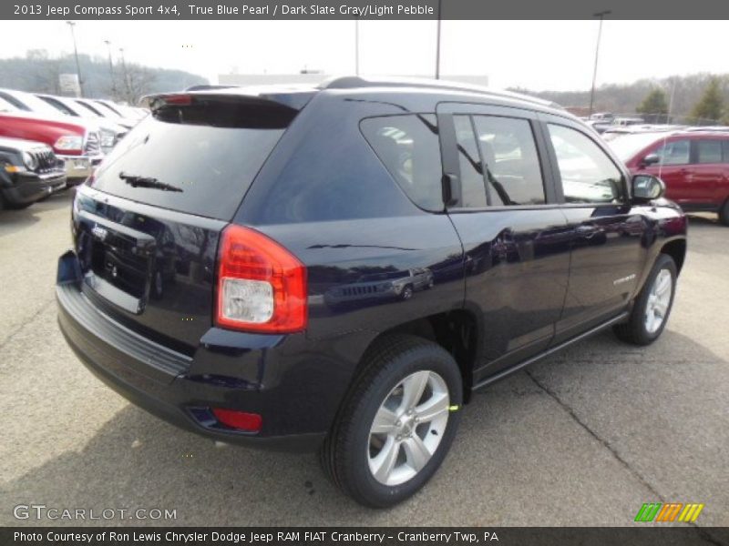 True Blue Pearl / Dark Slate Gray/Light Pebble 2013 Jeep Compass Sport 4x4