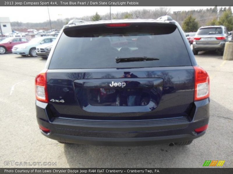 True Blue Pearl / Dark Slate Gray/Light Pebble 2013 Jeep Compass Sport 4x4