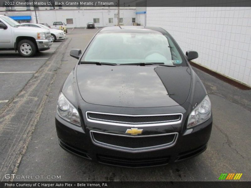 Black Granite Metallic / Titanium 2012 Chevrolet Malibu LS