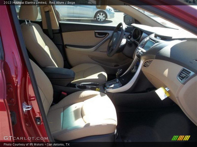 Red Allure / Beige 2013 Hyundai Elantra Limited