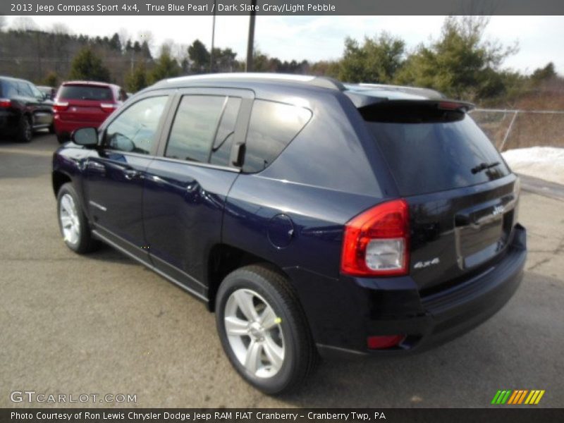 True Blue Pearl / Dark Slate Gray/Light Pebble 2013 Jeep Compass Sport 4x4