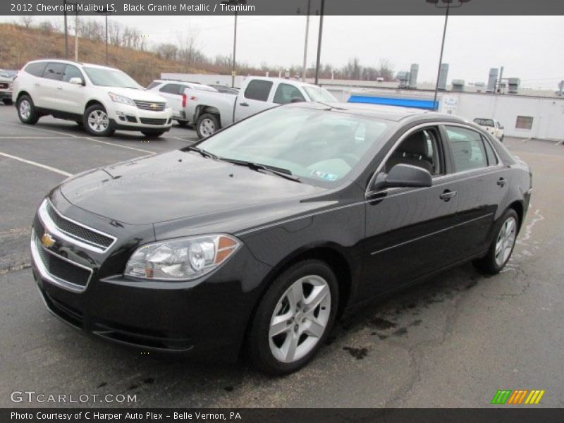 Black Granite Metallic / Titanium 2012 Chevrolet Malibu LS