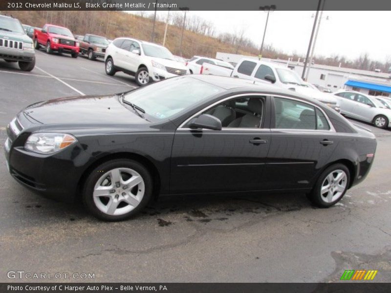 Black Granite Metallic / Titanium 2012 Chevrolet Malibu LS