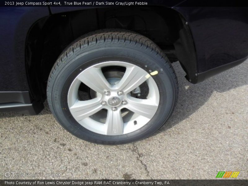 True Blue Pearl / Dark Slate Gray/Light Pebble 2013 Jeep Compass Sport 4x4