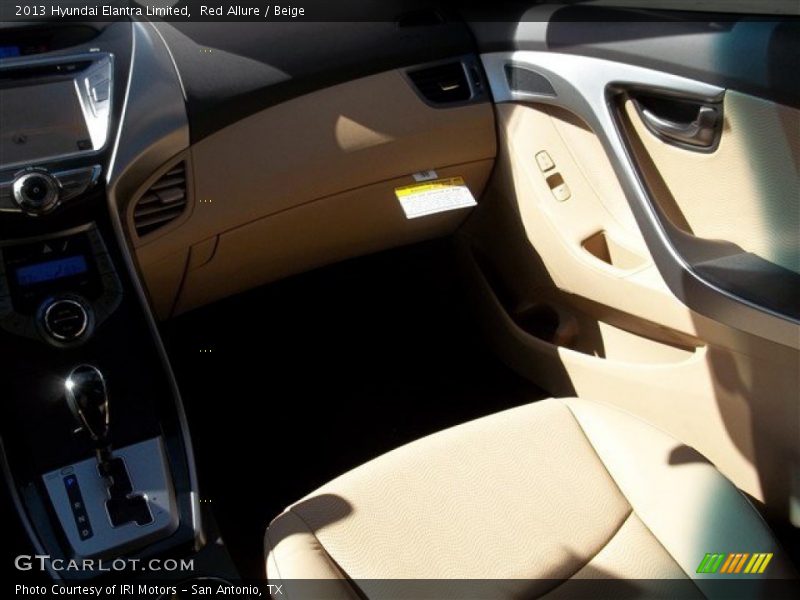 Red Allure / Beige 2013 Hyundai Elantra Limited