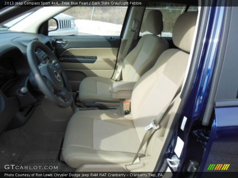 True Blue Pearl / Dark Slate Gray/Light Pebble 2013 Jeep Compass Sport 4x4