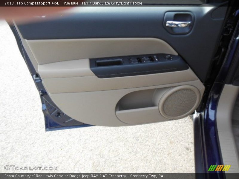 True Blue Pearl / Dark Slate Gray/Light Pebble 2013 Jeep Compass Sport 4x4