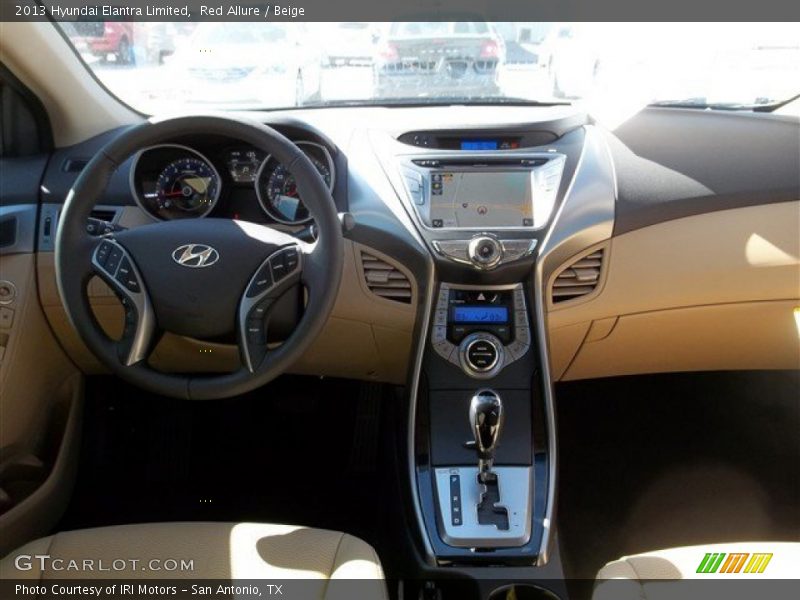 Red Allure / Beige 2013 Hyundai Elantra Limited