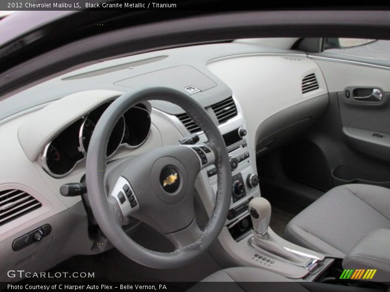 Black Granite Metallic / Titanium 2012 Chevrolet Malibu LS