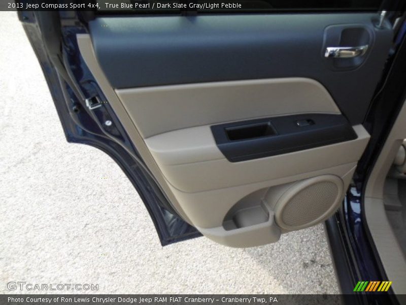 True Blue Pearl / Dark Slate Gray/Light Pebble 2013 Jeep Compass Sport 4x4