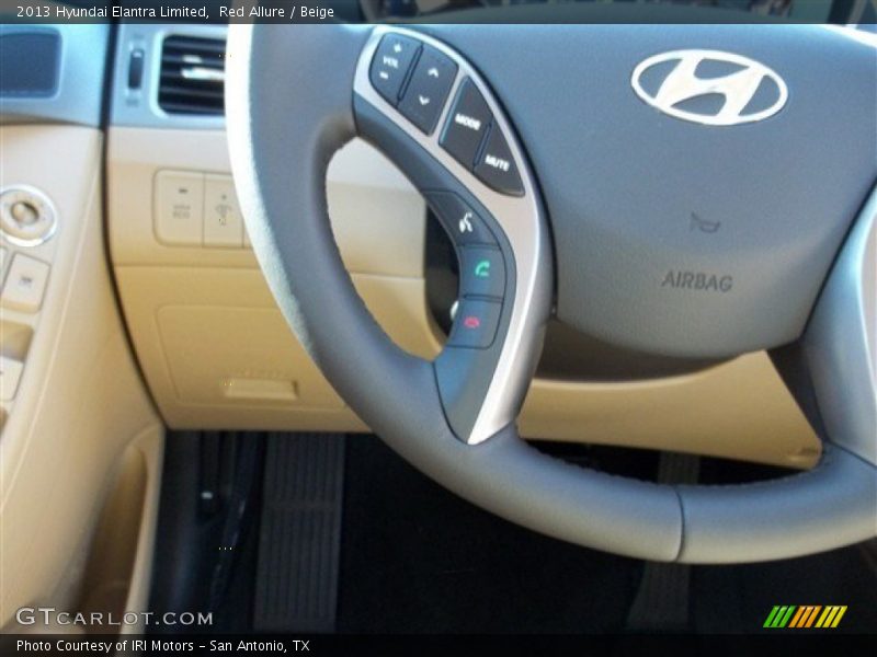 Red Allure / Beige 2013 Hyundai Elantra Limited