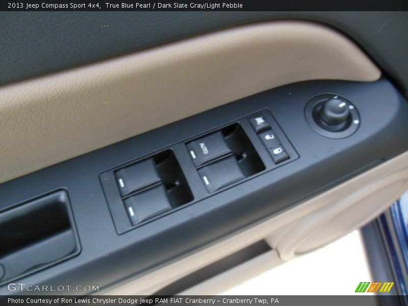 True Blue Pearl / Dark Slate Gray/Light Pebble 2013 Jeep Compass Sport 4x4