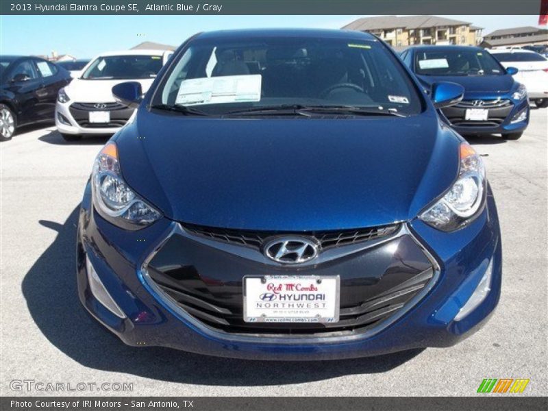 Atlantic Blue / Gray 2013 Hyundai Elantra Coupe SE