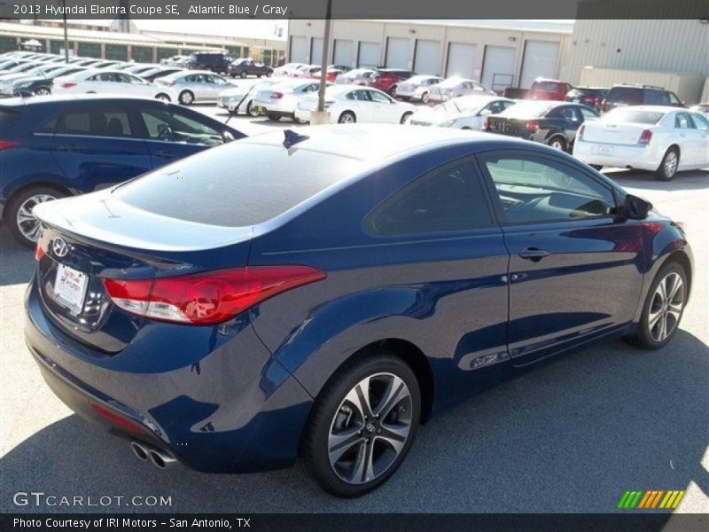 Atlantic Blue / Gray 2013 Hyundai Elantra Coupe SE