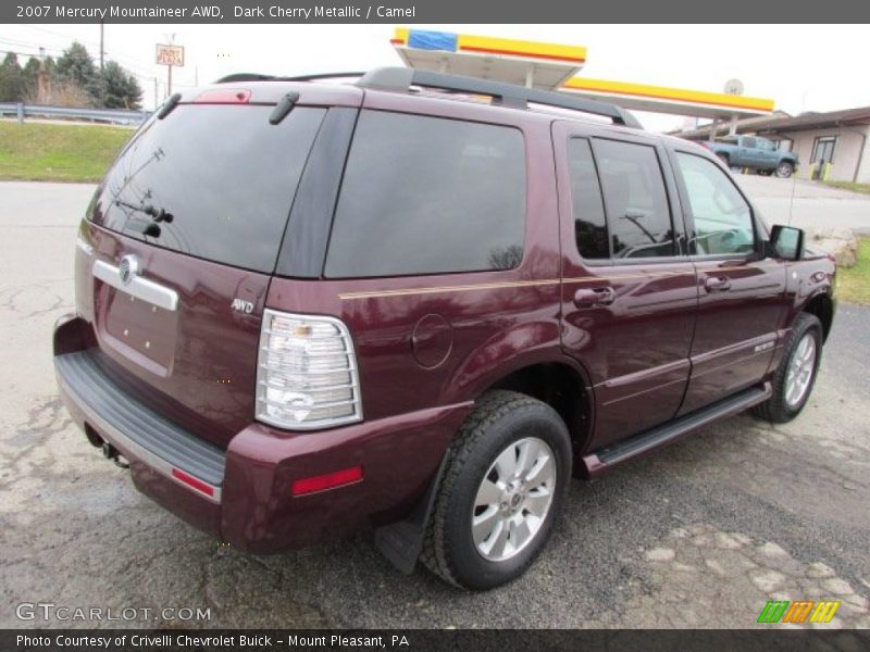 Dark Cherry Metallic / Camel 2007 Mercury Mountaineer AWD