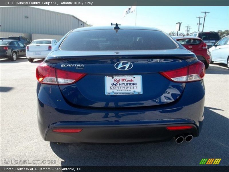 Atlantic Blue / Gray 2013 Hyundai Elantra Coupe SE